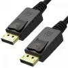 DisplayPort kábel Unitek Y-C609BK — 3 m, samec-samec, čierny