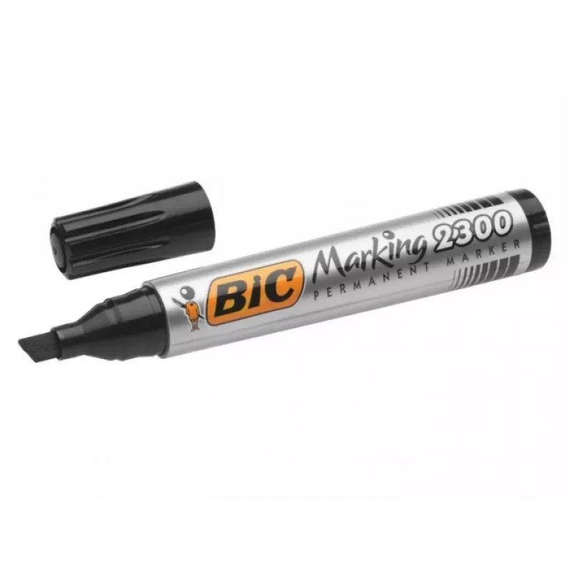 Permanentný marker BIC ECO 2300, čierny, 4–5 mm guľatý hrot