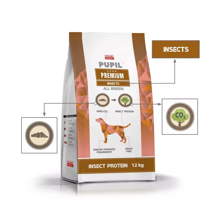 PUPIL Premium hmyz - suché krmivo pre psov - 12 kg
