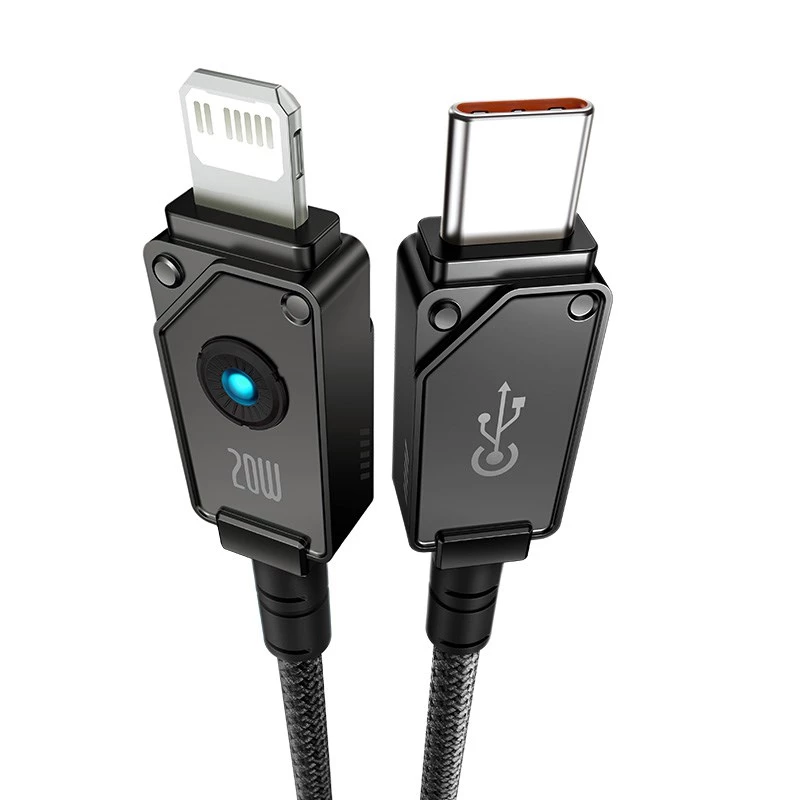 Baseus Unbreakable USB-C na iP kábel 2 m 20 W čierny