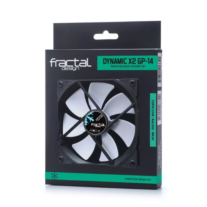 Ventilátor Fractal Design Dynamic X2 14 cm čierny biely