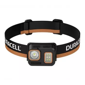 Čelová lampa Duracell DH500R čierna, oranžová