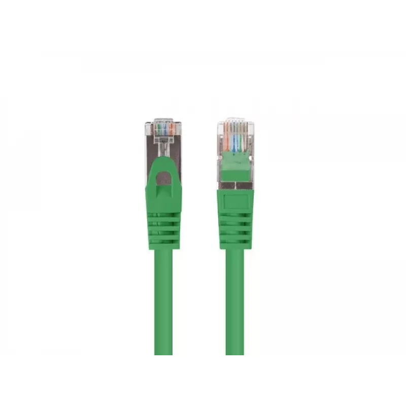 Lanberg PCF6-20CC-0025-G Patch kábel Cat.6 F/UTP, balenie 10 ks, 0,25 m, zelený
