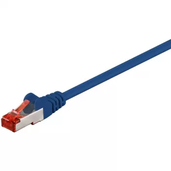Wentronic Goobay CAT 6 patch kábel, S/FTP (PiMF), modrý, 50 m – LSZH bez halogénov, meď (68276)