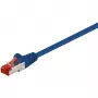 Wentronic Goobay CAT 6 patch kábel, S/FTP (PiMF), modrý, 50 m – LSZH bez halogénov, meď (68276)