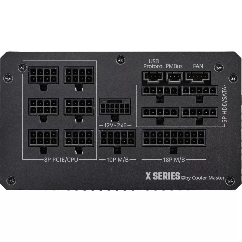 Cooler Master X Silent Edge Platinum 1100 MPS-B001-AZBP-NBEU počítačový zdroj, 1100 W, 80 PLUS Platinum, ATX 3.1, modulárny, 12VHPWR, 20+4-pin, čierny