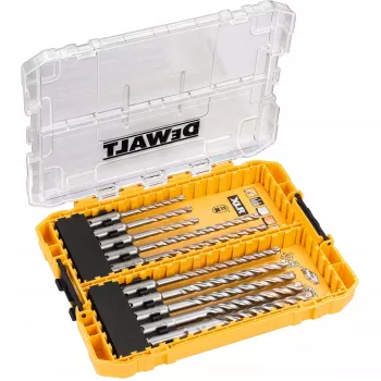 Sada vrtákov do príklepovej vŕtačky DeWalt Extreme Full Carbide SDS-plus, 10 ks, DT70752-QZ