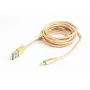 Lightning kábel Cablexpert CCB-MUSB2B-AMLM-6-G 1,8 m zlatý