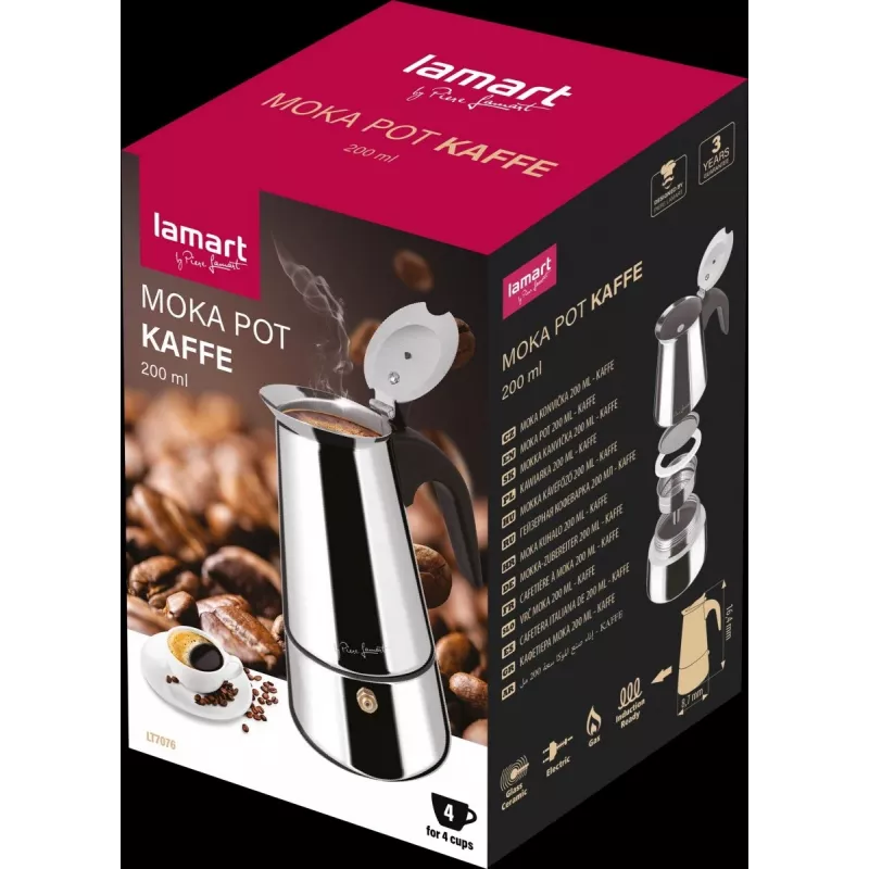 Kávovar na sporák LAMART LT7076 200 ml nerez