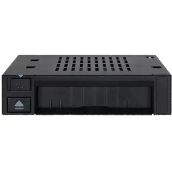 ICY DOCK - MB521SP-B - 2.5 Single Bay SAS/SATA HDD/SSD dok do 1x 3,5 predného inštalačného slotu Hot-Swap rámik s vypínačom a tlačidlom vysunutia