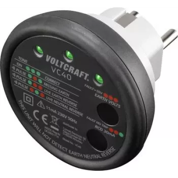 VOLTCRAFT VC40 tester zásuviek (VC40)