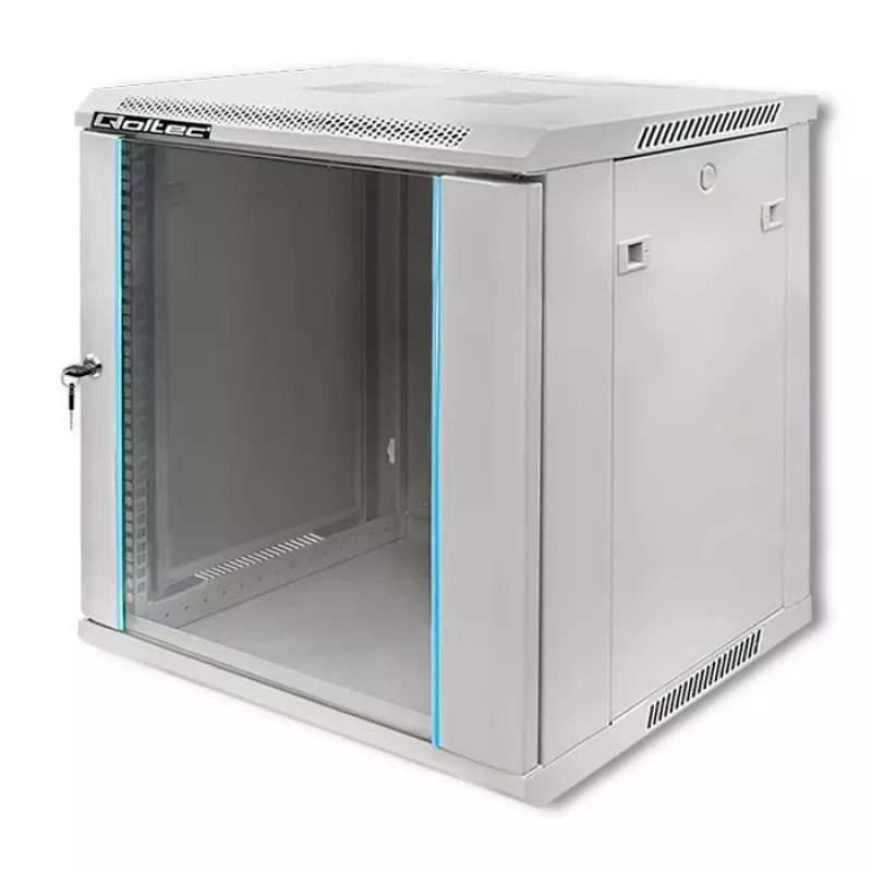Rack skriňa QOLTEC 19-palcová 12U model 54485 — sieťová/serverová skriňa