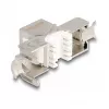 DeLOCK Keystone modul RJ45 konektor samica na LSA Cat.6A bez nástroja s modrou protiprachovou krytkou