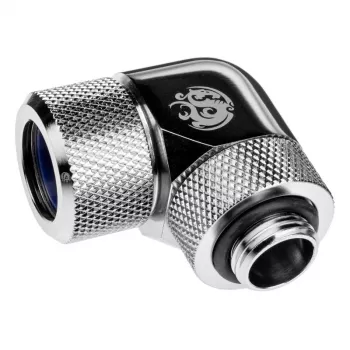 Rúrka pre vodné chladenie počítača BitsPower BP-E90RMLA14 — mosadz, priemer 14 mm, strieborná