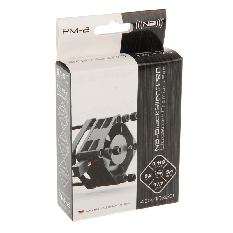 NoiseBlocker SchwarzSilentPRO PM-2 40mm ventilátor do skrine