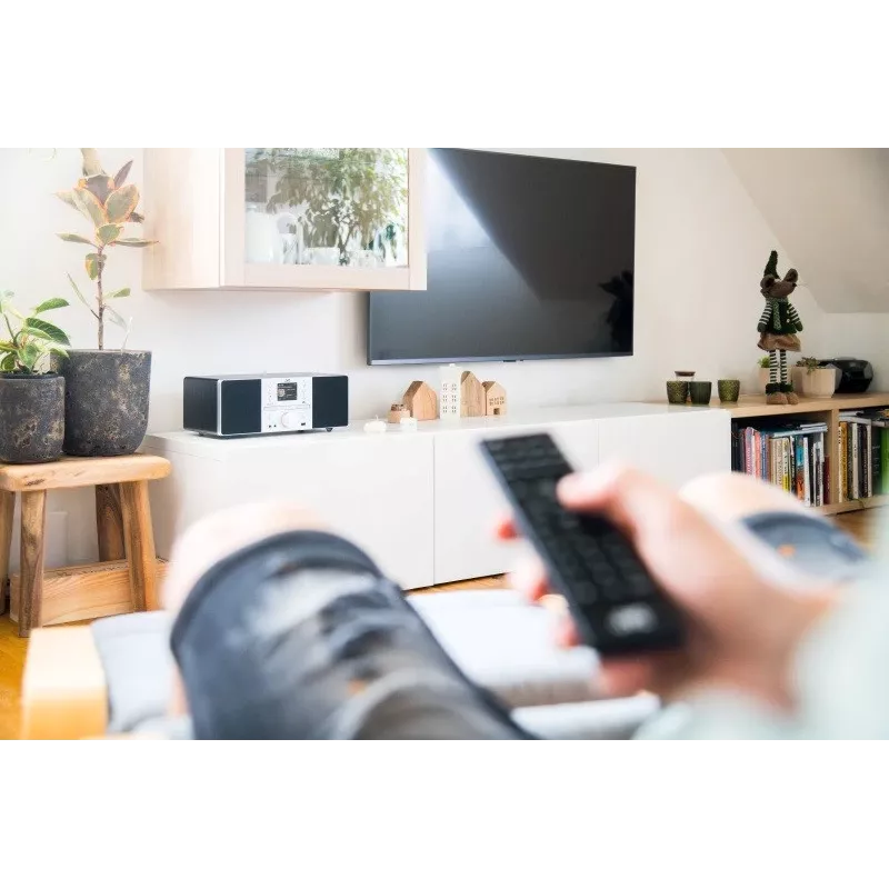 JVC RD-E874B Audiosystém All-in-One, internetové/DAB+/FM rádio, CD, Bluetooth, 20 W, čierny