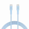 CANYON kábel OnWire 60CL C-C 60W COLOR pletený 1m svetlomodrý