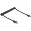 DeLOCK USB kábel USB 2.0 0,75 m USB A USB C čierny 90368
