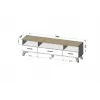 Cama RTV stojan LOTTA 180cm biely + sonoma dub