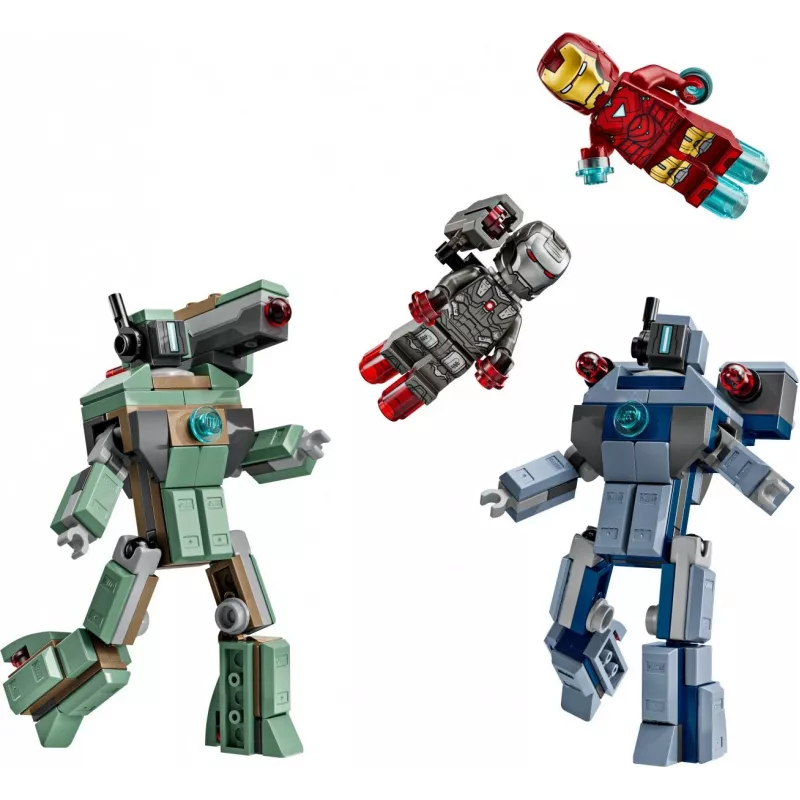 Konštrukčná hračka LEGO Marvel Super Heroes Iron Man War Machine sada 76320, 204 dielov, 2 minifigúrky, výška 100 mm