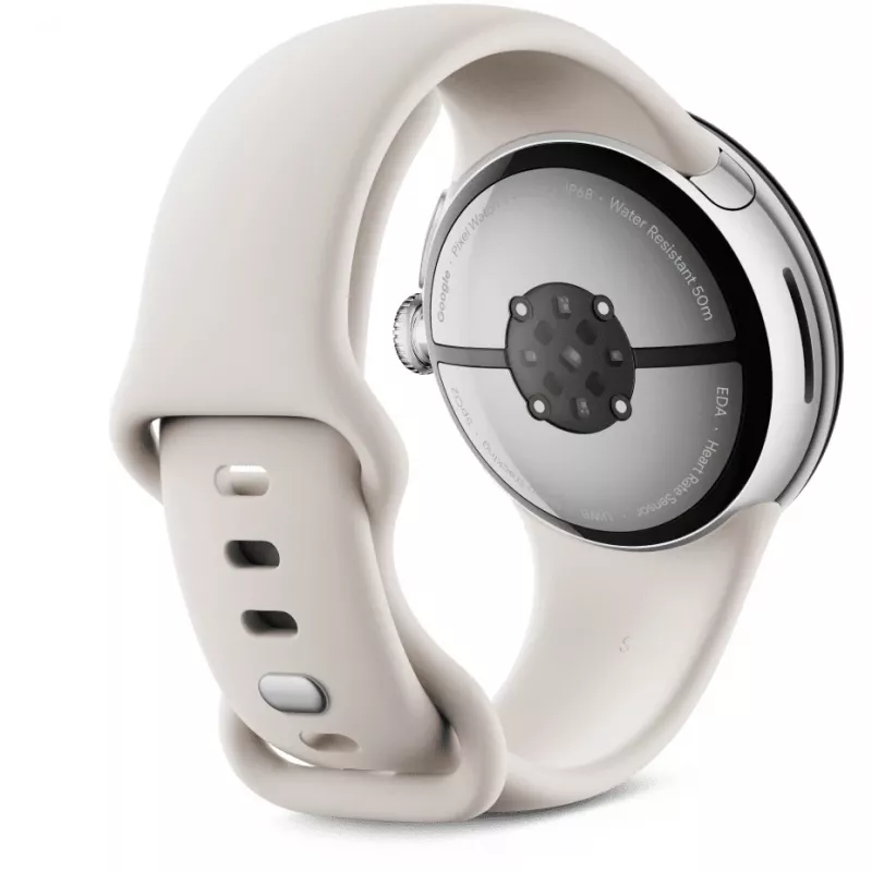 Google Pixel Watch 3 AMOLED 41 mm digitálny dotykový displej strieborná Wi-Fi GPS (satelit)
