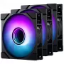 Phanteks M25 Gen2 120 mm PWM D-RGB ventilátor 3 ks balenie - čierna