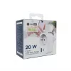 NABÍJAČKA USB UNIVERZÁLNA 20W BIE/2P AC TA-ACPDQC20-01-W GEMBIRD