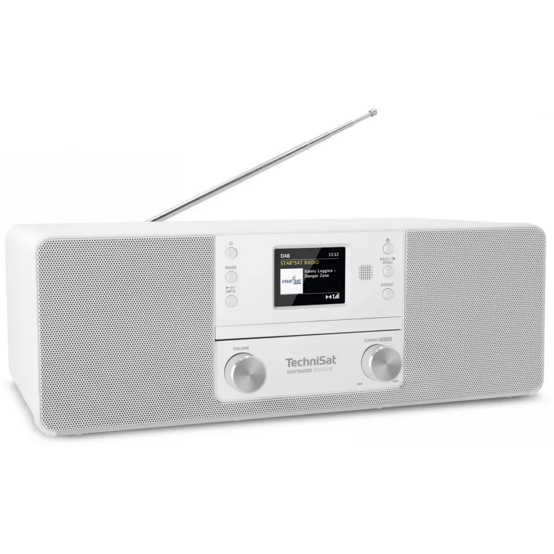 TechniSat DigitRadio 370 CD IR DAB rádio CD / MP3 prehrávač digitálny prehrávač internetové rádio Bluetooth audio prijímač 10 wattov