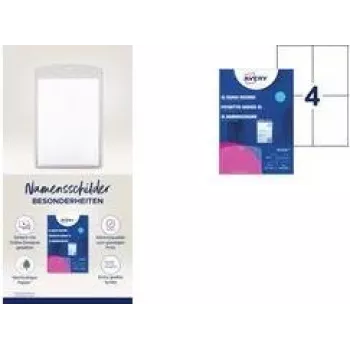 Držiak na menovky Avery 4834XL polyester transparentný 50 ks