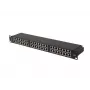 Patch panel 48 portov 1U 19 CAT6 FTP tienený čierny Lanberg