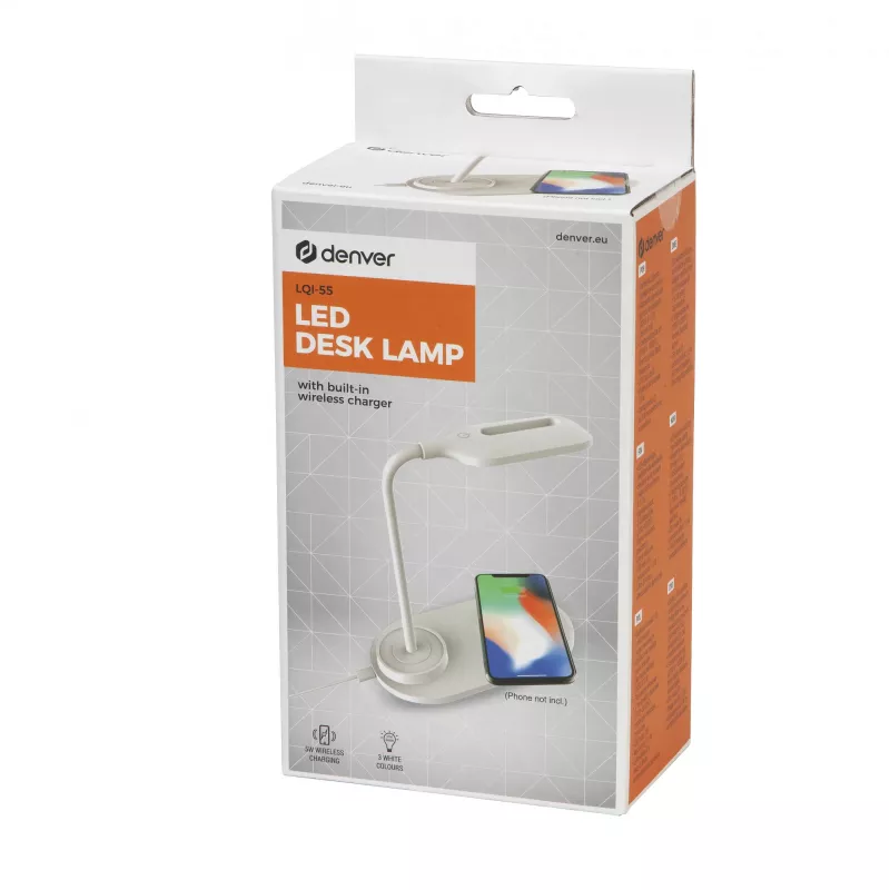Stolná lampa Denver LQI-55 1,5 W LED G biela
