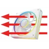 Skriňový ventilátor MODECOM VOLCANO LOOP 120 ARGB Reverse Fan biely 120 mm, PWM, 400–1400 RPM