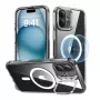 Puzdro na telefón ESR Classic Hybrid pre iPhone 16 Plus – transparentné s integrovaným stojanom