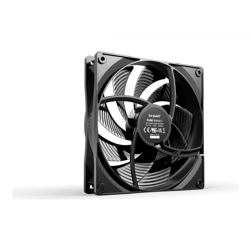 be quiet Pure Wings 3 140mm PWM vysokorýchlostný ventilátor do skrine počítača 14 cm čierny 1 ks