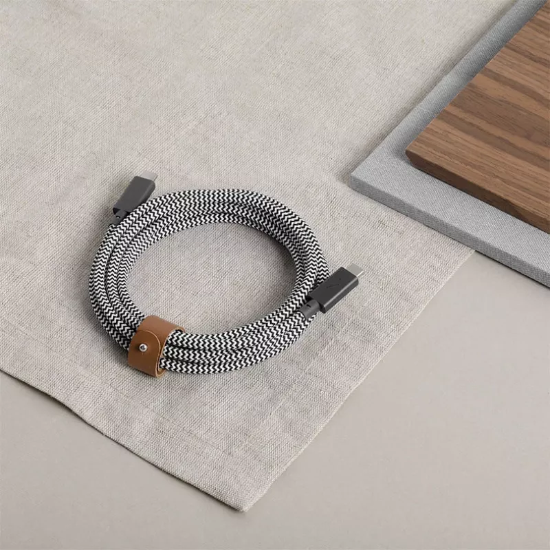 Kábel USB-C na USB-C Native Union Belt Kábel Pro 240W, 2,4 m, USB 2.0, 0,48 Gbit/s, zelený