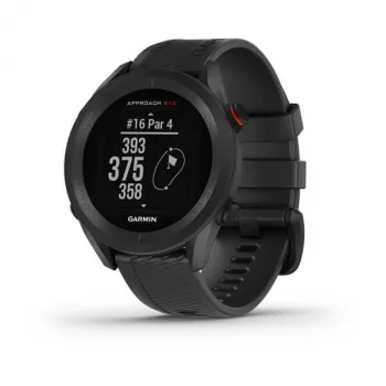 GPS golfové hodinky GARMIN Approach S12 čierna, 43 mm puzdro, silikónový remienok, 30 h GPS batéria