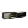 Cama TV skrinka SIGMA1 180 dub Sonoma/čierna lesklá