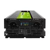 Auto menič Green Cell INVGC24P3000LCD 24V 3000W Čistý sínus, 230V 50Hz, LCD, Typ F