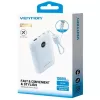 Powerbank Vention 10000mAh 22,5W — 2× USB‑C, 1× USB‑A, modrá