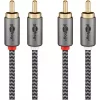 Goobay 65295. Konektor 1: 2 x RCA, konektor 1 pohlavie: samec, konektor 2: 2 x RCA, konektor 2 pohlavie: samec, materiál kábla: