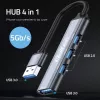 USB hub QOLTEC 53793 — USB 3.0 vstup, 3× USB 2.0 porty