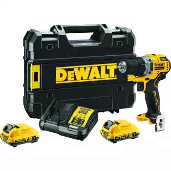 Akumulátorový skrutkovač DeWALT DCD701D2-QW, 12V, 1500 ot/min, 57,5 N·m, 2x2 Ah batérie