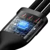 USB kábel Baseus CASS030101 1,2 m USB-A/USB-C USB-C/Micro-USB-B/Lightning čierny