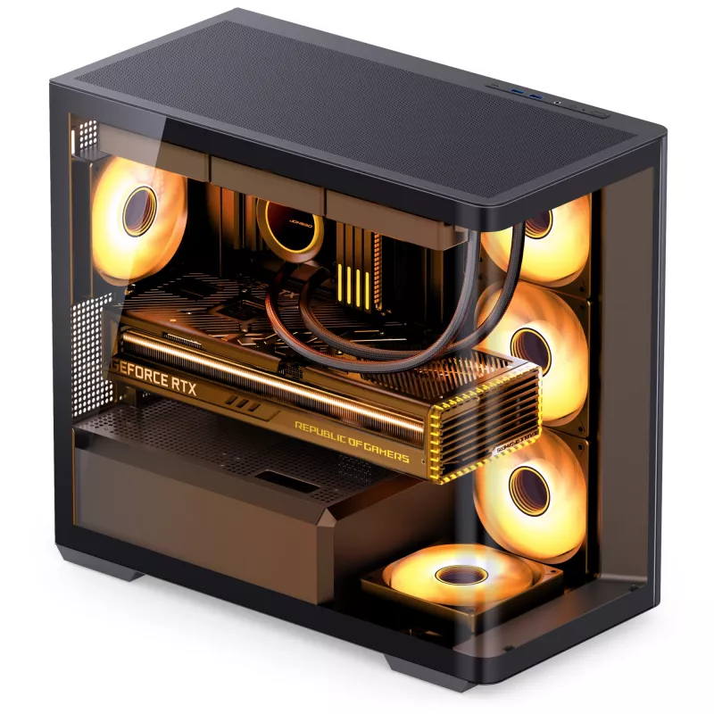 Počítačová skriňa Jonsbo D300 ATX čierna