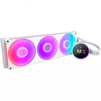 Kraken Elite 420 RGB 420 mm, kvapalinové chladenie biela