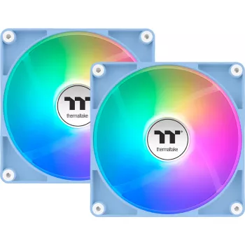 Thermaltake CT120 Reverse ARGB 120 mm skriňový ventilátor, Hydrangea modrá, balenie 2 ks