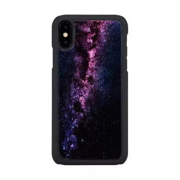 Obal na smartphone iKins pre iPhone XS / iPhone XS Max — milky way čierna