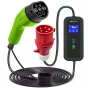 Qoltec mobilná nabíjačka pre elektromobily nastaviteľná 2v1 Type2 | 11kW | CEE 5 PIN | LCD | 3 fázy | prenosná | wallbox | 5m