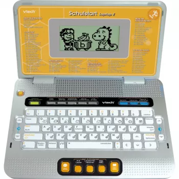 VTech Schulstart Laptop E pre deti od 6–8 rokov, strieborná, interaktívna vzdelávacia hračka