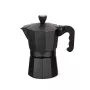 Moka kanvica Maestro MR-1666-3-čierna, manuálny hliníkový kávovar na 3 šálky, 150 ml, čierna